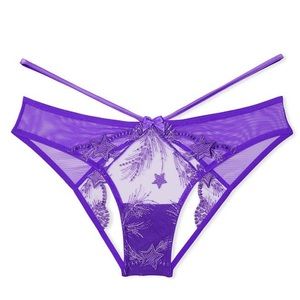 XL Victoria’s Secret purple ouvert cheekini panty